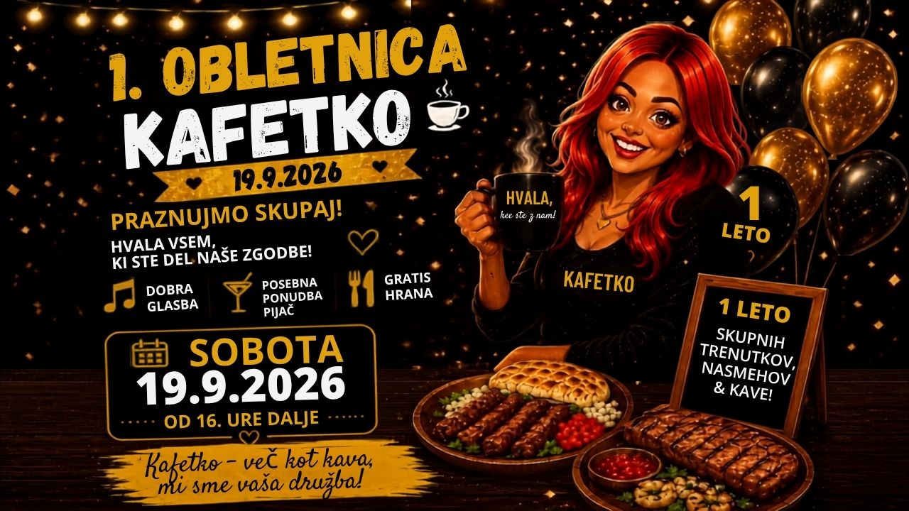 KAFETKO praznuje 1. rojstni dan!